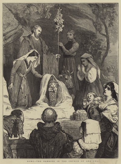 Roma, el Bambino en la Iglesia de Ara Coeli de William III Bromley